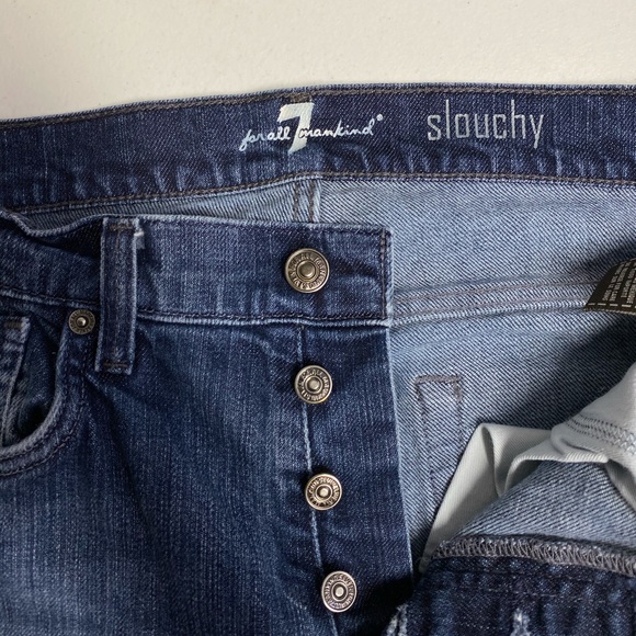 7FAM Slouchy Straight Leg “A” back pocket Mens 31 - Picture 3 of 6